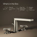 KOHLER K-73060-3 Composed Widespread bathroom sink faucet with Cross handles, 1.2 gpm, vibrant brushed nickel - view 5