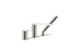 KOHLER K-73078-4 Composed Deck-mount bath faucet with handshower, vibrant polished nickel
