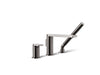 KOHLER K-73078-4 Composed Deck-mount bath faucet with handshower, vibrant titanium