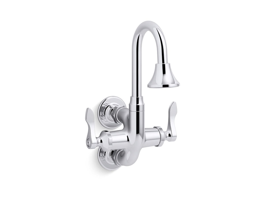 KOHLER K-730T70-4AR Triton Bowe Cannock Wall-mount service sink faucet, 12 gpm, polished chrome