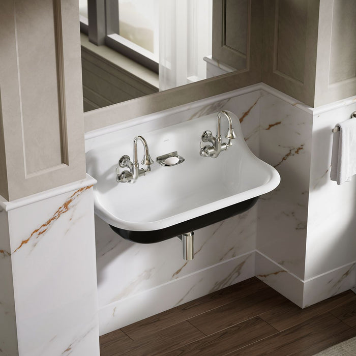 KOHLER K-730T70-4AR Triton Bowe Cannock Wall-mount service sink faucet, 12 gpm, polished chrome - view 4