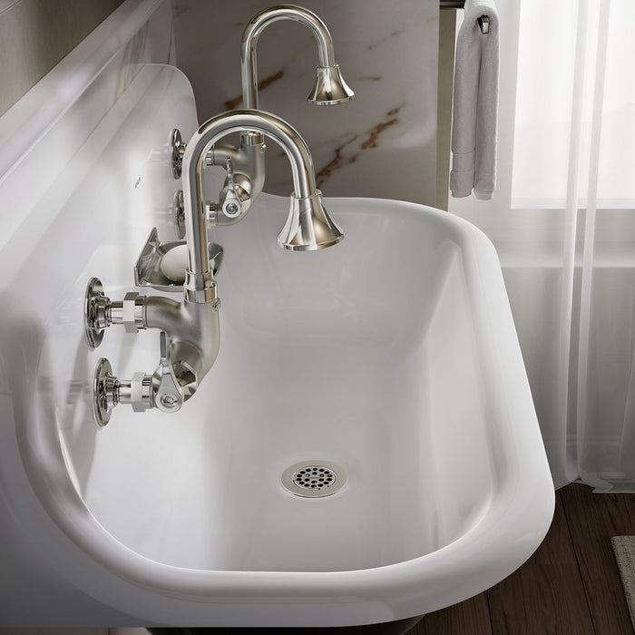 KOHLER K-730T70-4AR Triton Bowe Cannock Wall-mount service sink faucet, 12 gpm, polished chrome - view 5