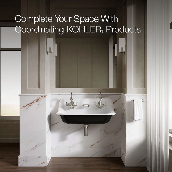 KOHLER K-730T70-4AR Triton Bowe Cannock Wall-mount service sink faucet, 12 gpm, vibrant bright nickel - view 2