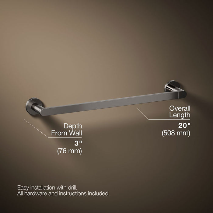 KOHLER K-73141 Composed 18" towel bar
