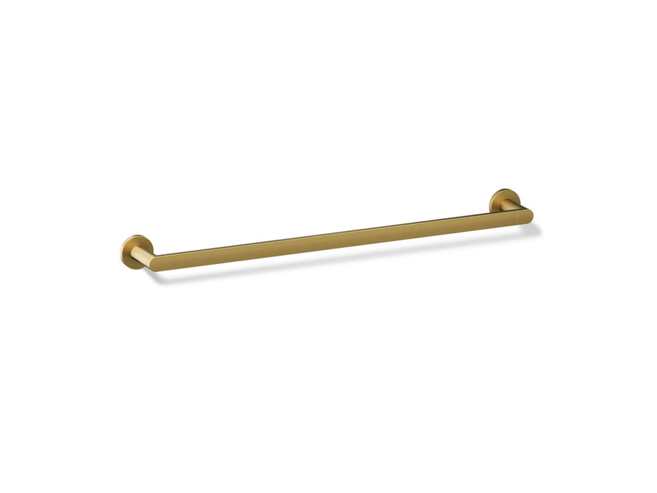 KOHLER K-73142 Composed 24" towel bar, vibrant brushed moderne brass