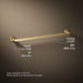 KOHLER K-73142 Composed 24" towel bar, vibrant brushed moderne brass - view 5