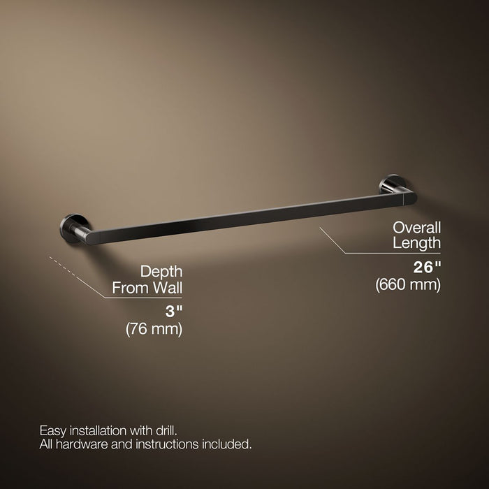 KOHLER K-73142 Composed 24" towel bar