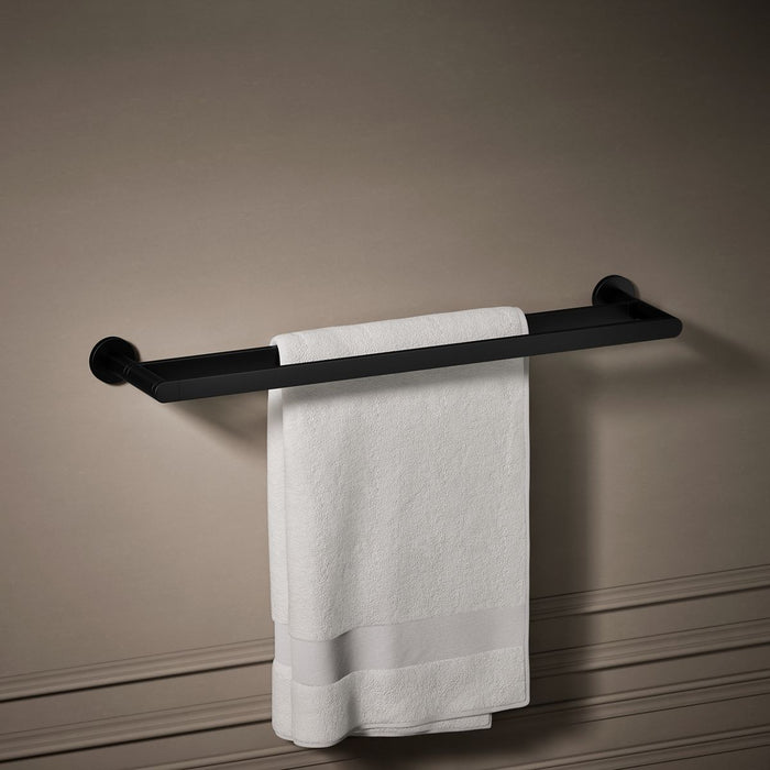 KOHLER K-73144 Composed 24" double towel bar, matte black - view 3