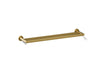 KOHLER K-73144 Composed 24" double towel bar, vibrant brushed moderne brass