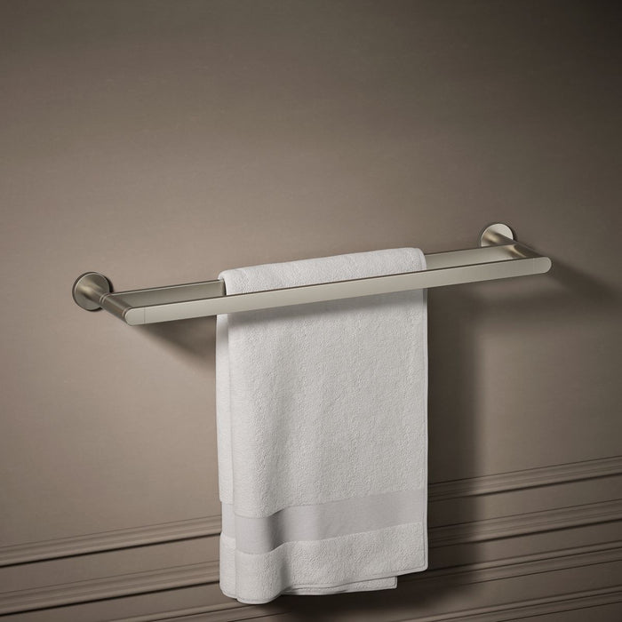KOHLER K-73144 Composed 24" double towel bar, vibrant brushed nickel - view 3