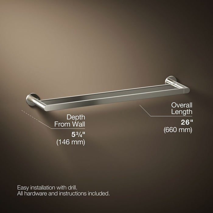 KOHLER K-73144 Composed 24" double towel bar