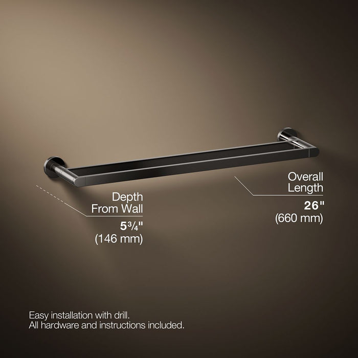 KOHLER K-73144 Composed 24" double towel bar