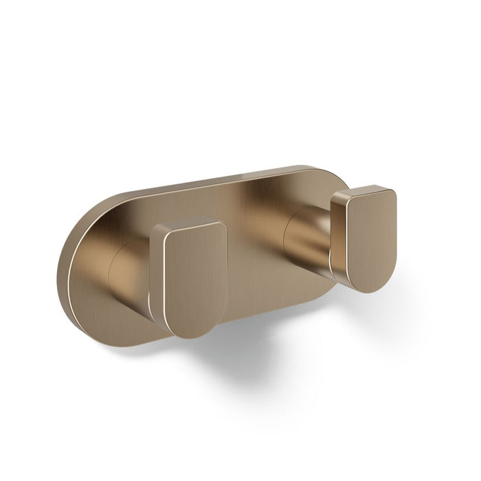 KOHLER K-73146 Composed Double robe hook, vibrant brushed bronze - view 4