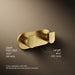 KOHLER K-73146 Composed Double robe hook, vibrant brushed moderne brass - view 5