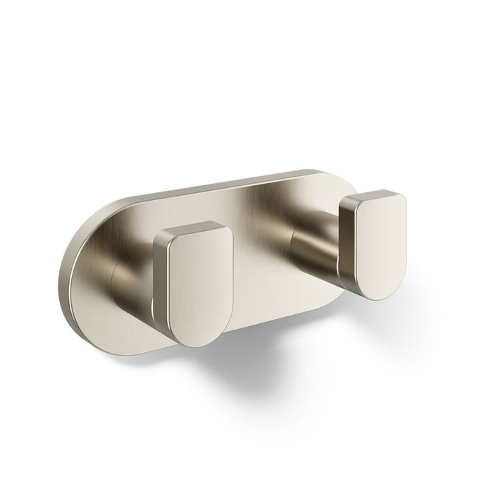 KOHLER K-73146 Composed Double robe hook, vibrant brushed nickel - view 4