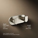 KOHLER K-73146 Composed Double robe hook, vibrant brushed nickel - view 5