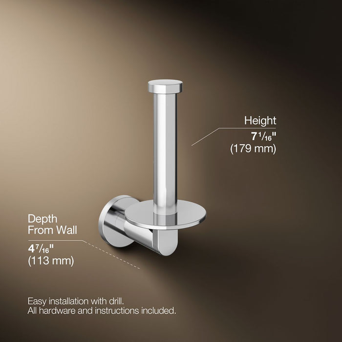 KOHLER K-73148 Composed Vertical toilet paper holder