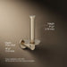 KOHLER K-73148 Composed Vertical toilet paper holder, vibrant brushed bronze - view 5