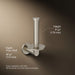 KOHLER K-73148 Composed Vertical toilet paper holder, vibrant brushed nickel - view 5