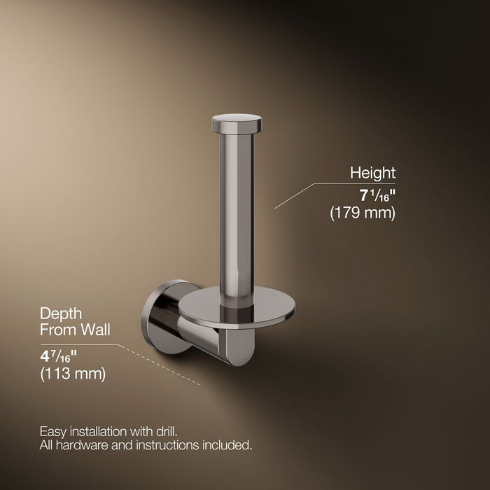 KOHLER K-73148 Composed Vertical toilet paper holder