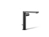 KOHLER K-73159-7 Composed Tall single-handle bathroom sink faucet with Cylindrical handle, 1.2 gpm, matte black