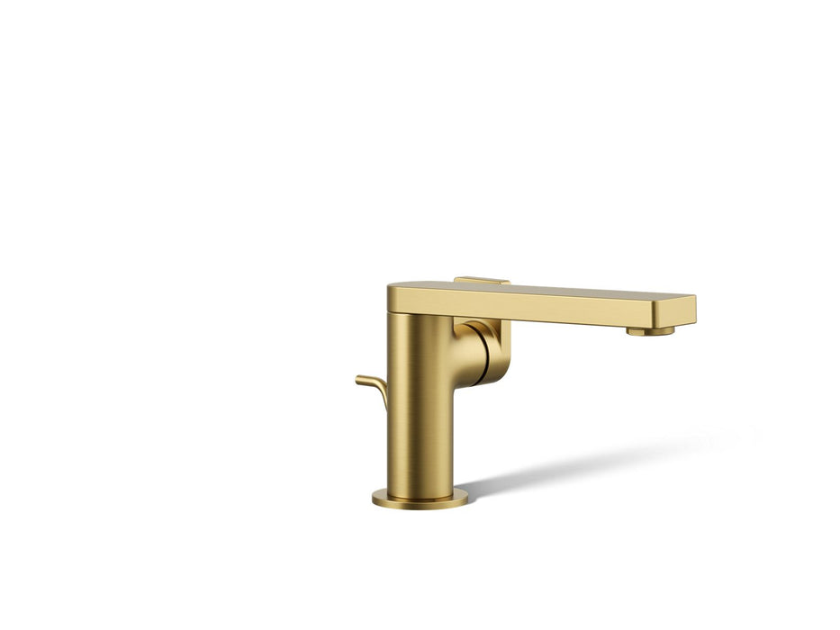 KOHLER K-73167-4 Composed Single-handle bathroom sink faucet with Lever handle, 1.2 gpm, vibrant brushed moderne brass