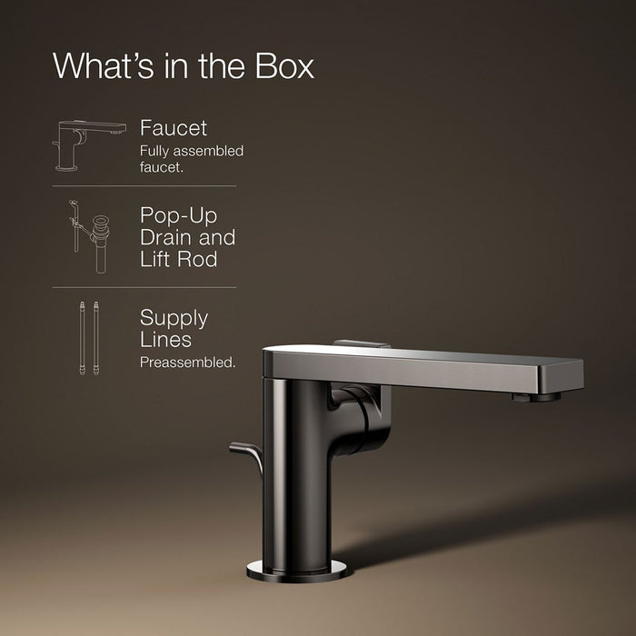 KOHLER K-73167-4 Composed Single-handle bathroom sink faucet with Lever handle, 1.2 gpm