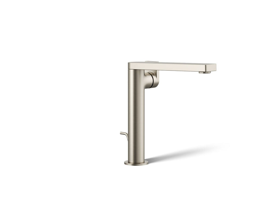 KOHLER K-73168-4 Composed Tall single-handle bathroom sink faucet with Lever handle, 1.2 gpm, vibrant brushed nickel
