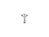 KOHLER K-7396 3" ceiling-mount single-function rainhead arm and flange, polished chrome