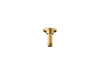 KOHLER K-7396 3" ceiling-mount single-function rainhead arm and flange, vibrant brushed moderne brass