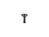 KOHLER K-7396 3" ceiling-mount single-function rainhead arm and flange, vibrant titanium