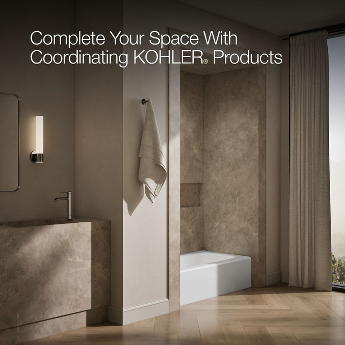 KOHLER K-745-0 K-745 Seaforth 54" x 30-1/4" Alcove Bath, Left Drain, white - view 3