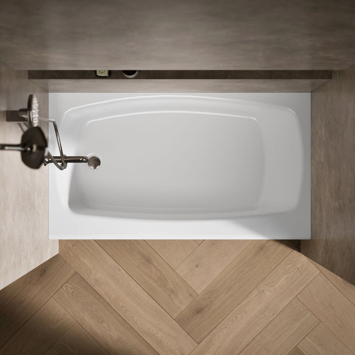 KOHLER K-745-0 K-745 Seaforth 54" x 30-1/4" Alcove Bath, Left Drain, white - view 5