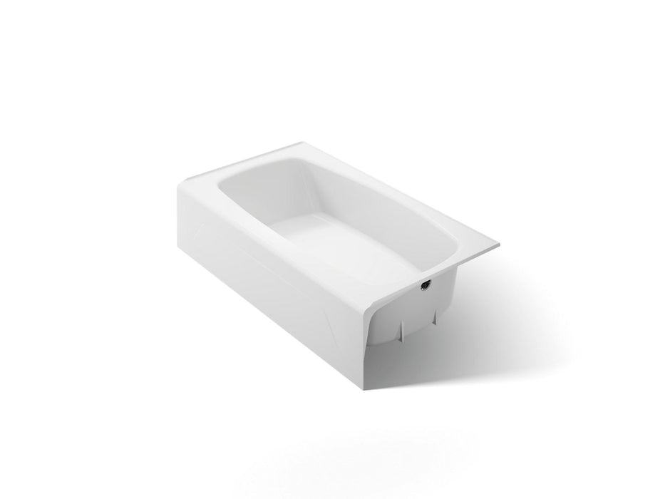 KOHLER K-746-0 K-746 Seaforth 54" x 30-1/4" Alcove Bath, Right Drain, white
