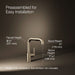 KOHLER K-7506 Purist Pull-out kitchen sink faucet with three-function sprayhead, vibrant brushed bronze - view 4