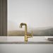 KOHLER K-7506 Purist Pull-out kitchen sink faucet with three-function sprayhead, vibrant brushed moderne brass - view 4