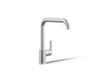 KOHLER K-7507 Purist Single-handle kitchen sink faucet, polished chrome
