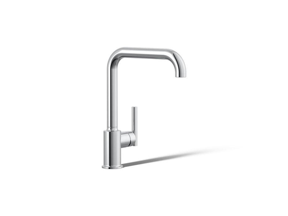 KOHLER K-7507 Purist Single-handle kitchen sink faucet, polished chrome