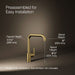 KOHLER K-7507 Purist Single-handle kitchen sink faucet, vibrant brushed moderne brass - view 5