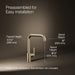 KOHLER K-7507 Purist Single-handle kitchen sink faucet, vibrant french gold - view 5