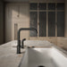 KOHLER K-7508 Purist Single-handle kitchen sink faucet with side sprayer, matte black - view 3