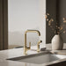KOHLER K-7508 Purist Single-handle kitchen sink faucet with side sprayer, vibrant french gold - view 2