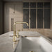 KOHLER K-7508 Purist Single-handle kitchen sink faucet with side sprayer, vibrant french gold - view 3