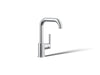 KOHLER K-7509 Purist Single-handle bar sink faucet, polished chrome