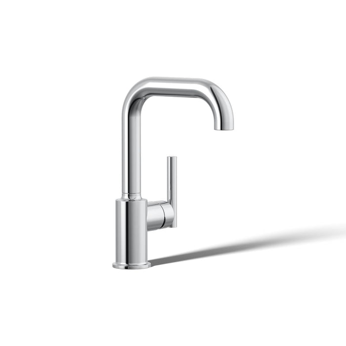 KOHLER K-7509 Purist Single-handle bar sink faucet, polished chrome - view 5