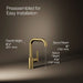 KOHLER K-7509 Purist Single-handle bar sink faucet, vibrant brushed moderne brass - view 2