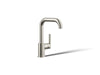 KOHLER K-7509 Purist Single-handle bar sink faucet, vibrant polished nickel