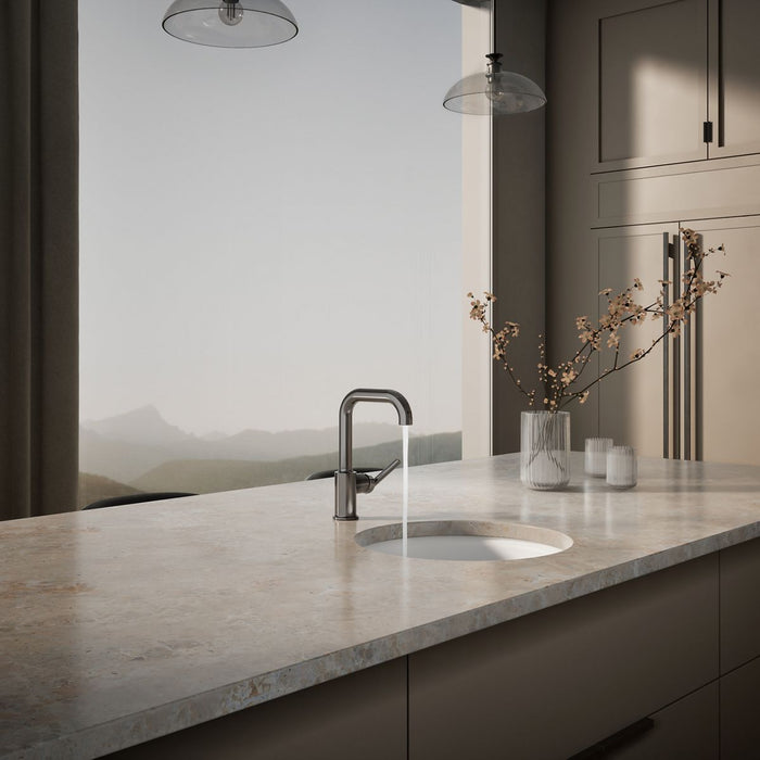 KOHLER K-7509 Purist Single-handle bar sink faucet, vibrant titanium - view 3