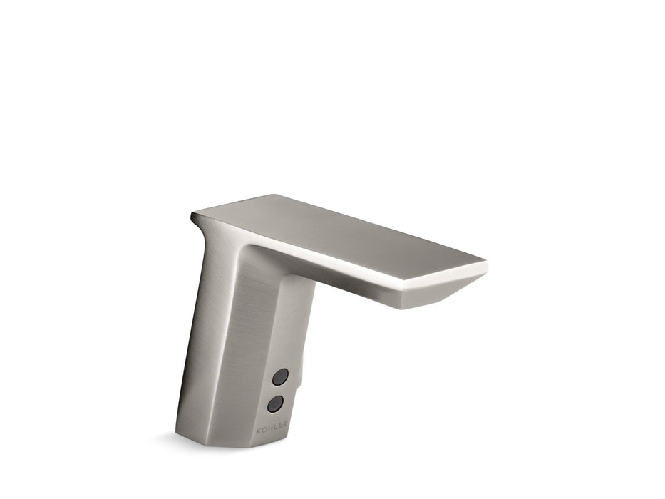 KOHLER K-7517 Geometric Touchless single-hole lavatory faucet with Insight sensor technology and temperature mixer,...