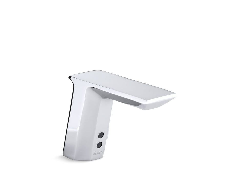KOHLER K-7517-SATA Geometric Touchless single-hole lavatory faucet with Insight sensor technology and temperature mixer,...